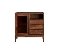 SFANIIX Buffet Buffet en Noyer de 120 cm for Cuisine et Salle à Manger Buffet avec Rangement