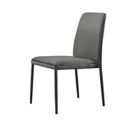 SFANIIX Chaise de Bureau Chaise de Salle à Manger empilable Minimaliste Italienne, Simple, Moderne, légère, Luxe, for Restaurant, hôtel, Dossier en Cuir Microfibre