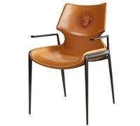 SFANIIX Chaise de Bureau Chaise de Salle à Manger Italienne, Chaise Simple et Moderne for la Maison, Minimaliste avec Dossier en Cuir Selle, négociation for Bureau Vente d'hôtel