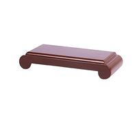 SFANIIX Support sur Pied Plante Bonsaï Rectangulaire Ornements en Bois Handraft Statue de Bouddha Base Classique Convient for Les Ornements Bureau(B)