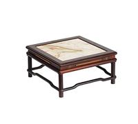 SFANIIX Support sur Pied Pot de Fleur en Bois Base marbre Table Table Petite Square Bonsaï Fleur Stand décoration la Maison
