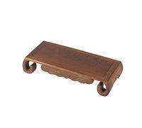 SFANIIX Support sur Pied Théière à Rouleau rectangulaire Base Buddha Statue Base Vase en Bois Bonsaï de bonsaï(A)
