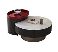 SFANIIX Table Centrale Moderne Petit Appartement Salon Moderne lumière Luxe Petite Table Basse Ronde Chambre Table de Bout Basse
