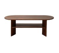 SFANIIX Table centrale moderne Table basse à thé en bois massif pour salon, maison, petit appartement, table à thé simple en bois massif, table basse