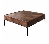 SFANIIX Table Centrale Moderne Table Basse carrée Moderne en Bois Massif for Salon, Meuble Simple et léger, Table à thé de Luxe Table de Bout Basse(120cm)