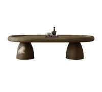 SFANIIX Table Centrale Moderne Table Basse décorative rétro de Grande Taille for Salon, Style Chinois, Table d'angle Arrondie Simple Table de Bout Basse