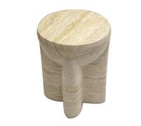 SFANIIX Table de Bout Table d'appoint géométrique Moderne et décontractée, Imitation travertin, Texture, for Chambre d'hôtes, canapé Simple, café, Chevet Table d'appoint de Canapé