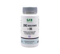 SFB Laboratoires - Zinc Bisglycinate + B6 - Renforce le Système Immunitaire - Réduit la Fatigue - Beauté des Ongles, Cheveux et Peau - 60 gélules