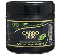 SFB Laboratories - Poudre de charbon végétal actif - Pot de 150 g - Aide à la digestion et à tonifier votre ventre Sfb laboratoires