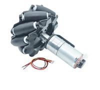 SFCHEN JGA25-370 DC 6 V 12 V 24 V JGA25-370 DC Encodeur universel Roue Omni Roue McNamee avant et arrière petite taille (2 pièces (1 L 1 R), 35 tr/min, 24 V)