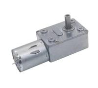 SFCHEN JGY370 Réducteur de vitesse à vis sans fin en métal à couple élevé DC 6 V 12 V 24 V Moteur à engrenage à vis sans fin réversible à faible vitesse (moteur unique, 6 tr/min, 12 V)