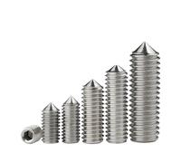 SFCHEN Lot de 10 vis hexagonales à six pans creux M2 M2,5 M3 M4 M5 M6 M8 M10 M12 en acier inoxydable 304 DIN914 (16 mm x 10 pièces, M10)