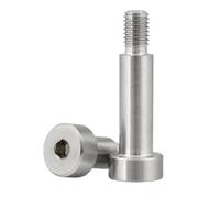 SFCHEN Lot de 2 à 10 vis à tête creuse hexagonale en acier inoxydable A2 M2 M2.5 M3 M4 M5 M6 M8 M10 avec roulements à rouleaux et épaules 2 à 10 pièces (30 mm (L) (D8) M6