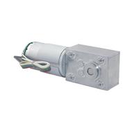 SFCHEN Moteur à engrenage à réduction de vis sans fin CC 12 V 24 V 5840-555 CW CCW avec codec encodeur 12 16 27 40 80 160 260 470 tr/min (moteur unique 24 V, 16 tr/min)