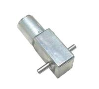 SFCHEN Motoréducteur à vis sans fin Turbo à double axe, couple élevé JGY-370, 6 V, 12 V, 24 V CC. Moteur électrique avec double sortie autobloquante et fonction d'inversion de rotation. (23 tr/min, 12