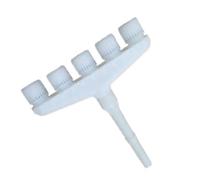 SFCNCVBTBX Buses de pompe à eau d'atomisation for arrosage de légumes agricoles, accessoires de pulvérisateur d'irrigation en plastique Buse à gazon(5 hole)