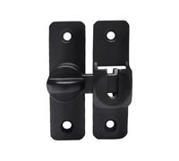 SFCNCVBTBX Loquet à bascule 90 degrés, verrou de renforcement porte, barre pivotante for la sécurité maison, serrures d'entrée serrure de porte(Noir)