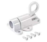 SFCNCVBTBX Loquets à fermeture automatique en alliage d'aluminium, serrures de porte et fenêtre ressort, loquet pêne résilient, serrure coulissante barillet sécurité serrure de porte(Wit)