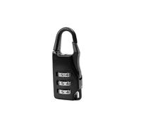 SFCNCVBTBX Lot de 10 à 1 mini cadenas en alliage 3 positions, combinaison réinitialisable, mot passe, verrouillage par code, for bagages, sac dos, voyage, extérieur cadenas(Black- 1PC)