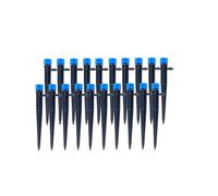 SFCNCVBTBX Lot de 20 arroseurs goutte-à-goutte réglables à 360 degrés for houes 4/7 mm Buse à gazon(18cm-Blue-20pcs)