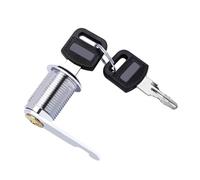 SFCNCVBTBX Lot de 5 ou 20 serrures à came cylindre métallique for armoire, casier sécurité avec 2 clés identiques, différentes, serrure for boîte aux lettres et tiroir, 16 mm serrure de porte(Style3)