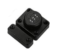 SFCNCVBTBX Lot de 5 verrous coulissants for 3 chiffres for porte et tiroir, antivol for vis, for la maison serrure de porte(Noir)