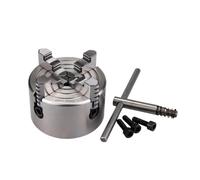 SFCNCVBTBX Mandrin manuel indépendant à 4 mors K72-80, 80 mm (3,15 pi), for mini-tour mécanique, en acier trempé, for le traitement du bois Mandrin à outils