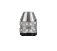 SFCNCVBTBX Mini mandrin sans clé M8x0,75, adaptateur de foret 0,3 à 4 mm, outil conversion for trois mâchoires changement rapide Mandrin à outils(Silver 0.3-4.0mm)