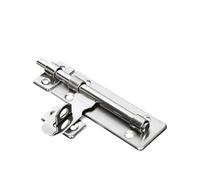 SFCNCVBTBX Serrure de porte en acier inoxydable brossé 4 pouces, verrou à pêne cylindrique avec fermoir cadenas for portes, fenêtres, tiroirs, placards serrure de porte