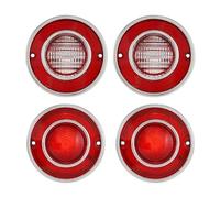 SFDSG Feu arrière remorque Ensemble de feux arrière pour Corvette C3 1975 - 1979, couvercle recul/de secours sans ampoule, 4 pièces, accessoires voiture Feu stop arrière(4Pcs Red)