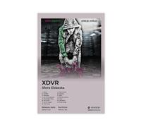Sfera Ebbasta Affiche d'art pour album de musique Hip Hop XDVR, liste de suivi élégante pour les fans de rappeur, chanteur, cadeau pour décoration de chambre, bureau, chambre à coucher, cadeau 30 x 45