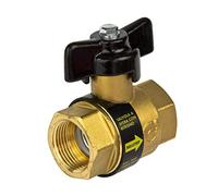 Sferaco - Robinet a tournant spherique clapet antipollution integre BALLSTOP Laiton FF DN : 1 323006