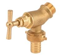 Sferaco - Robinet de puisage chaufferie - Robinet de puisage oblique 1/2" (15/21) raccord au nez 3/4" (20/27)