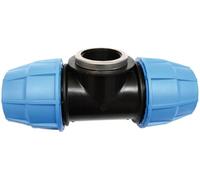 Sferaco - TE 90 Femelle en polypropylène - Pour Raccordement Polyéthylène - Diamètre 32 Millimètres - Taraudage 26/34