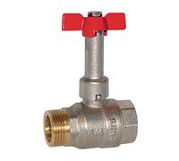 Sferaco - Vannes d'arrêt manette papillon - Vanne d'arrêt M/F ACS 1/2" (15/21) Manette papillon avec prolongateur