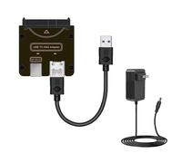 SFF-8482 SAS 29Pin to 5Gbps USB 3.0 Hard Disk Drive Adapter Card with Power Port with 12V/3A Power Supply US PLUG