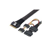 SFF8654(8i) to 2xSFF-8639 NVME U.2 Cable NVME SFF8654 to SAS Conversion Slimesas Data Transfer Cable