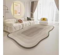 SFgFGfcghC Tapis de Salon Style crème au Beurre Tapis de Chevet de Forme irrégulière pour Chambres Utilisation Domestique Tapis de Luxe Vert,e,100 * 160cm