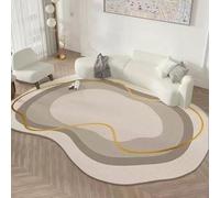 SFgFGfcghC Tapis de Salon Style crème au Beurre Tapis de Chevet de Forme irrégulière pour Chambres Utilisation Domestique Tapis de Luxe Vert,d,100 * 160cm