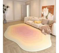 SFgFGfcghC Tapis de Salon Style crème au Beurre Tapis de Chevet de Forme irrégulière pour Chambres Utilisation Domestique Tapis de Luxe Vert,d,100 * 160cm