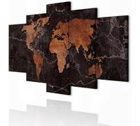 SFgFGfcghC Œuvre d'art Carte du Monde, fresque Murale en 5 pièces, Peinture décorative en Toile surdimensionnée, adaptée pour Affiches murales et Impressions sur Toile,XL