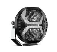 SFGOFJGO Feux Avants Auto Barre Lumineuse Travail Pour Voiture Feu Conduite 12 V 24 Projecteur DRL Ambre Camion Bateau Tracteur Tout-terrain 4x4 SUV ATV Phare Avant(Abmer DRL)