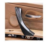 SFGOFJGO Poignées portières intérieures Lot de 2 garnitures de poignée de porte gauche/droite en fibre de carbone pour BMW Série 3 E90 E91 316 318 320 325 328i Poignée Intérieure(Right c-Fiber)