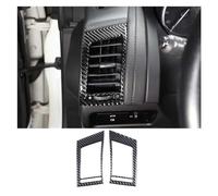SFIWFOGD Accessoires de voiture en fibre de carbone for tableau de bord côté climatisation, cadre de sortie décoratif, kit décoratif compatible avec Jaguar F Type 2013-2022 (Color : Type 1)