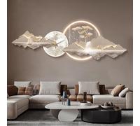 SFJATTA Horloge Décorative Moderne, Horloge Murale de Luxe Minimaliste et Moderne, pour Salon, Chambre à Coucher, Salle à Manger(120 * 40cm/47.2 * 15.8in)