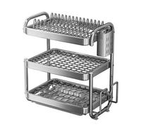 SFJATTA Stainless Steel Dish Drying Rack Countertop Organizer,