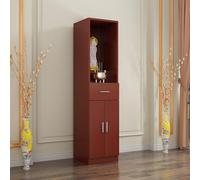 SFJATTA Table d'autel de méditation avec Rangement, Meuble Chinois sur piédestal, Table d'offrande pour prière Bouddhiste, pour Salon ou Salle d'étude(Walnut,40 * 40 * 166cm)