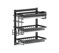 SFJATTA Wall Mounted Dish Drying Rack Over The Sink-Kitchen Organizer,