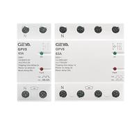 SFJSFIMQ GPV8-63 Protecteur Automatique de surtension et de sous-Tension for Rail DIN 220 V CA, monophasé et triphasé, à réinitialisation Automatique, 80 A(25 V,GPV8-U 2P)