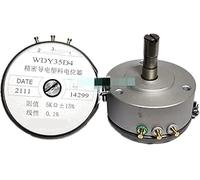 SFJSFIMQ Potentiomètre 1PC WDD35D4 1K 2K 5K 10K OHM 2W WDD35D-4 potentiomètre en Plastique conducteur Rotation à 360 degrés(Color:10k Ohm)